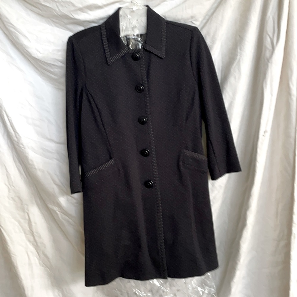 Cabi navy stretch long Carriage jacket, size S